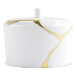 Promo 💯 Bernardaud Kintsugi Sugar Bowl White ✨