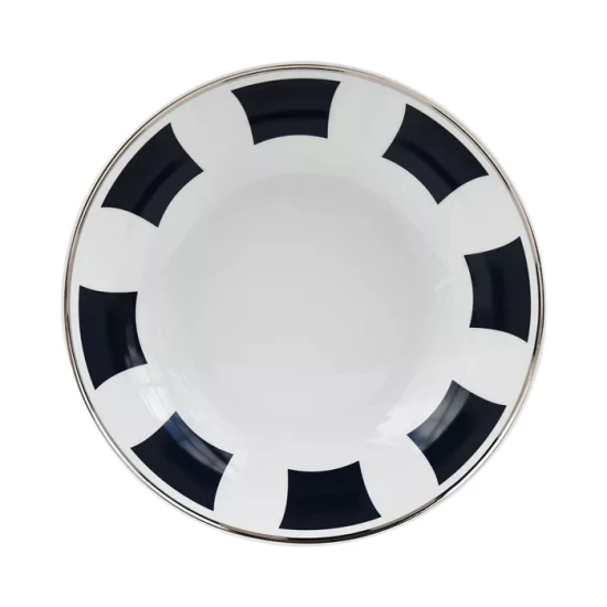 Budget 🎉 Bernardaud Galerie Royale Bleu Nuit Coupe Soup Bowl White/blue 🔥