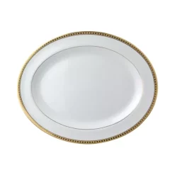 Best Pirce ❤️ Bernardaud Athena Oval Platter, 13" Gold ✨