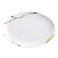 Best Pirce 🤩 Bernardaud Kintsugi Oval Platter White 🎁