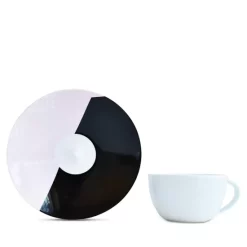 Outlet 😀 Bernardaud Oscar Tea Cup Black/white ⌛