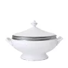 Budget 🧨 Bernardaud Torsade Soup Tureen White/platinum 🔥