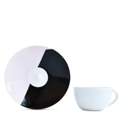 Best Pirce ✨ Bernardaud Oscar Tea Saucer Black/white 👏