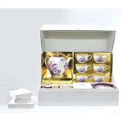 Buy 🥰 Bernardaud Prunus Tea Gift Set No Color 😀