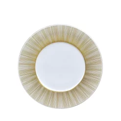 Buy 👍 Bernardaud Sol Salad Plate Gold/white 🎁