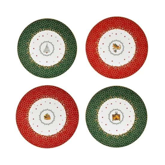 Best deal โ Bernardaud Noel Salad Plates, Set Of 4 No Color โ