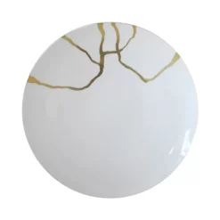 Budget ๐ Bernardaud Kintsugi-Sarkis 24k Gold Dinner Plate White/gold โ