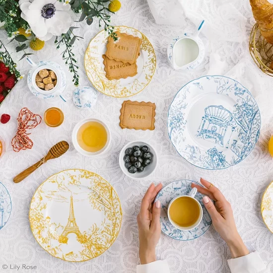 Best Sale π Bernardaud Tout Paris Assorted Salad Plates, Set Of 6 Multi 𧨠- Image 2