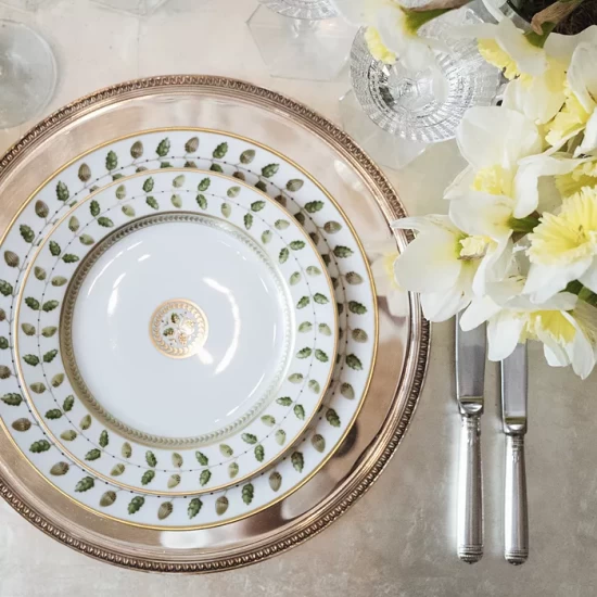 Best Pirce ๐ Bernardaud Constance Dinnerware Collection Green/gold ๐