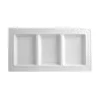 Hot Sale ❤️ Bernardaud Louvre 3 Section Tray White 🧨