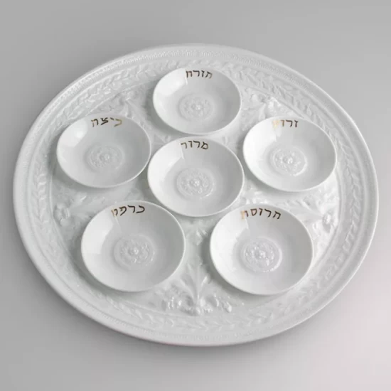 Promo ๐คฉ Bernardaud Louvre Mini Seder Plates, Set Of 6 White ๐ฅ