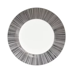 New 👏 Bernardaud Silva Platinum Service Plate Gray 🔔