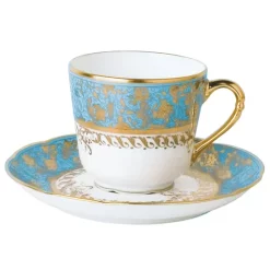 Best Sale 😍 Bernardaud Eden After Dinner Saucer Turquoise ⌛