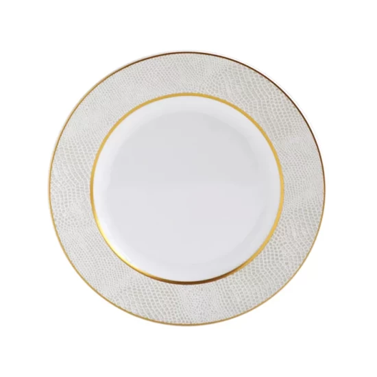 Promo 👏 Bernardaud Sauvage White Bread & Butter Plate Gold/white ❤️