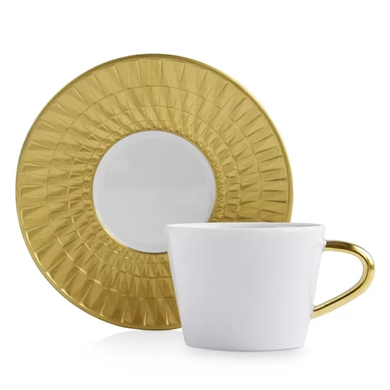 Outlet โค๏ธ Bernardaud Twist Gold Espresso Saucer - 100% Exclusive ๐ - Image 2