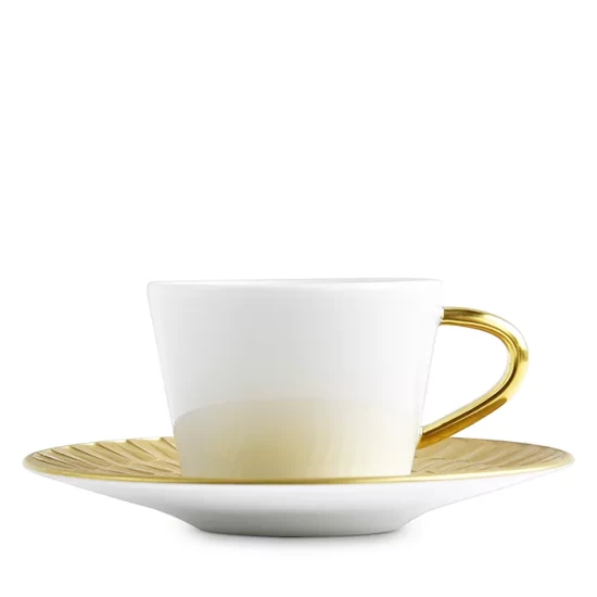 Outlet โค๏ธ Bernardaud Twist Gold Espresso Saucer - 100% Exclusive ๐ - Image 3