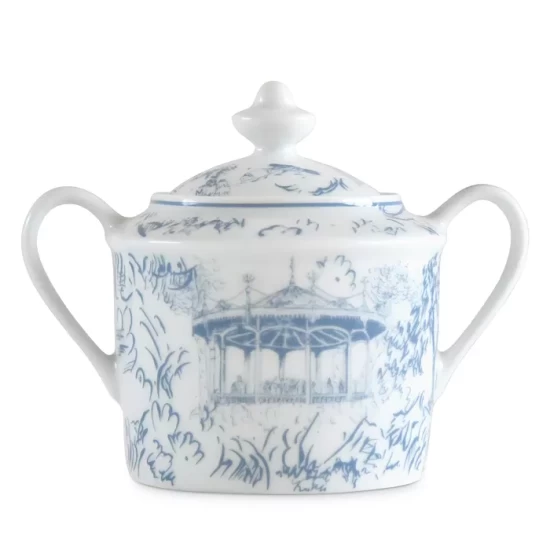 Promo ๐ Bernardaud Tout Paris Sugar Bowl White/blue โจ