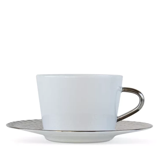 Buy 🌟 Bernardaud Twist Platinum Tea Saucer - 100% Exclusive White/platinum 🥰 - Image 3