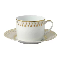 Best deal ❤️ Bernardaud Soleil Levant Tea Cup White/gold 🌟