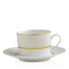 Promo ❤️ Bernardaud Sauvage White Tea Cup Gold/white 😍
