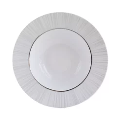 Deals 😀 Bernardaud Silva Rim Soup Plate White 😉