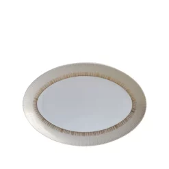 Discount 🤩 Bernardaud Sol Oval Platter, 15" Gold/white 😉