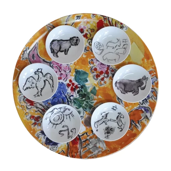 Discount π Bernardaud Marc Chagall Joseph Tribe Seder Platter & Dishes, Set Of 6 Multi β