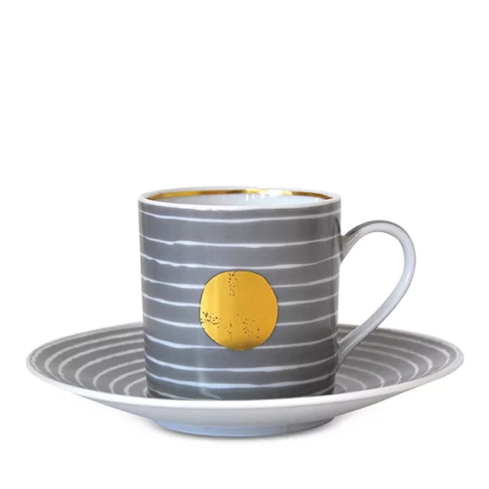 Budget 😀 Bernardaud Aboro Set Of 4 After Dinner Cups & Saucers Multi ⌛ - Image 2