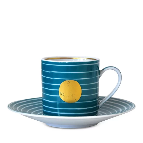 Budget 😀 Bernardaud Aboro Set Of 4 After Dinner Cups & Saucers Multi ⌛ - Image 3
