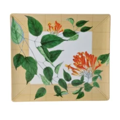 New ✨ Bernardaud Jardin Indien Rectangular Tray Floral 🛒