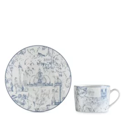 Promo π Bernardaud Tout Paris Tea Saucer White/blue βοΈ